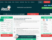 Tablet Screenshot of ghostprofessors.com